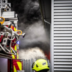 A substantial fire tears through one of the units at Purcellsinch Business Park on Tuesday 1 December 2015. Photo: Ken McGuire/KCLR