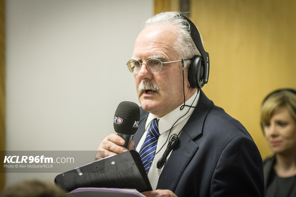 Matt O'Keeffe pictured during the KCLR Election debate in February 2016. Photo: Ken McGuire/KCLR