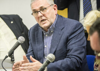 Fianna Fáil's John McGuinness pictured during the KCLR Election debate in February 2016. Photo: Ken McGuire/KCLR