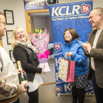 Ray Byrne, Valerie Sheehan along with KCLR's Edwina Grace and John Walsh at KCLR studios on 29 February 2016. Photo: Ken McGuire/KCLR