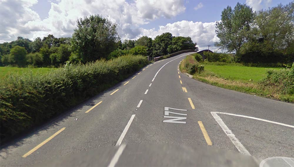 A stretch of road on the N77 leading to the Dinan Bridge. Photo: Google Streetview