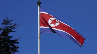File Photo: North Korean flag.