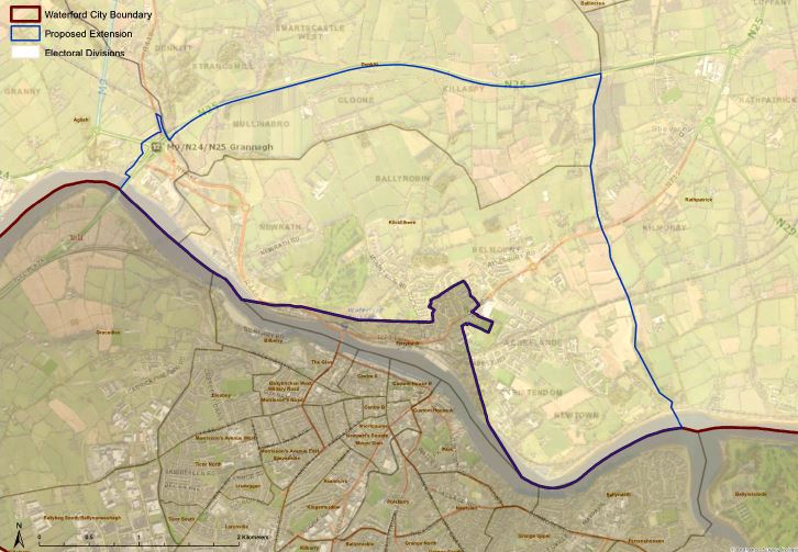 The area of interest for the boundary review.