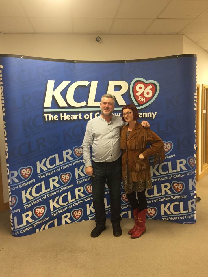 Carter Sampson at KCLR for a Studio 2 Session with Martin Bridgeman for Folk/Roots