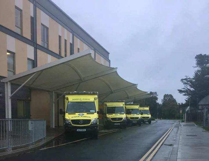 Patients Forced To Wait As Ambulances Queue Outside St Lukes