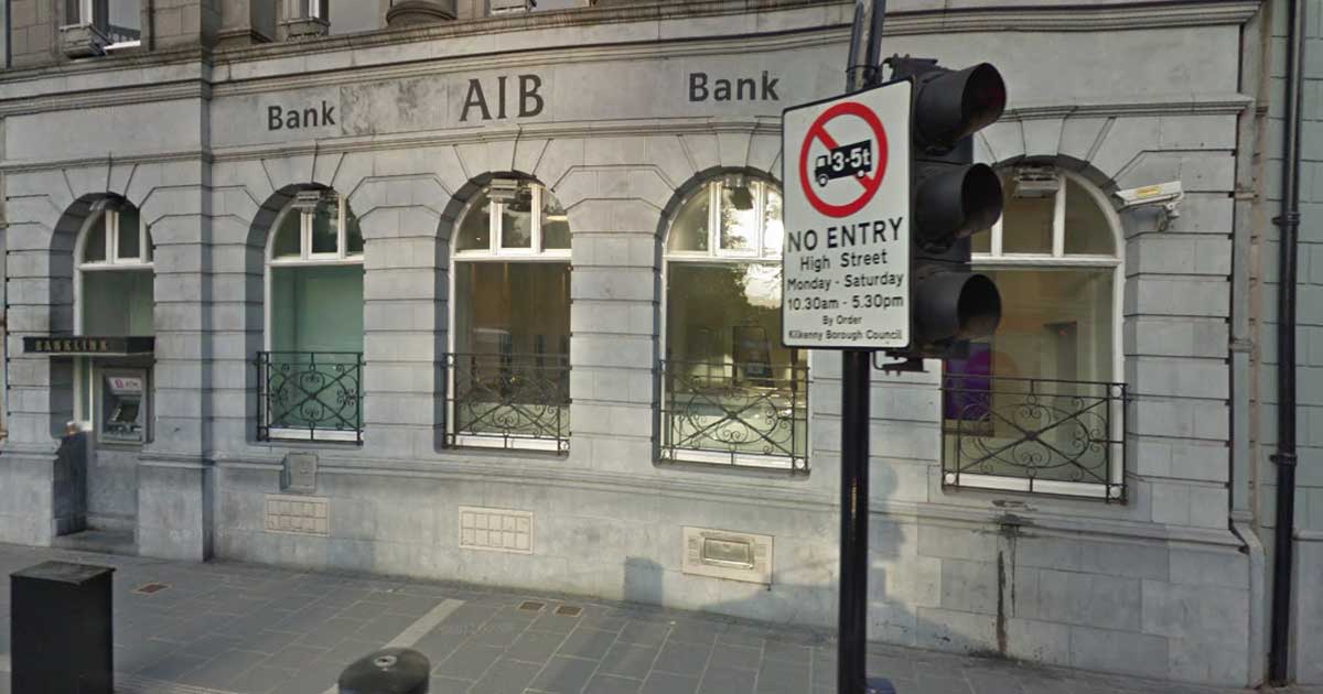 AIB Bank, High Street Kilkenny branch. Photo: Google Streetview