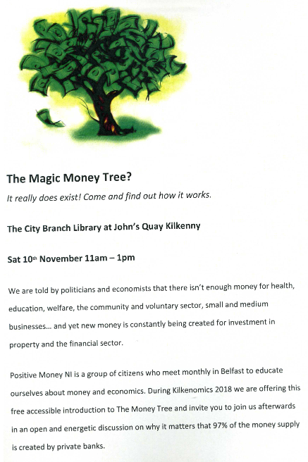Us Banks Money Tree >> Kilkenomics Fringe The Magic Money Tree Kclr 96fm Us Banks Money Tree >> Kilkenomics Fringe The Magic Money Tree Kclr 96fm