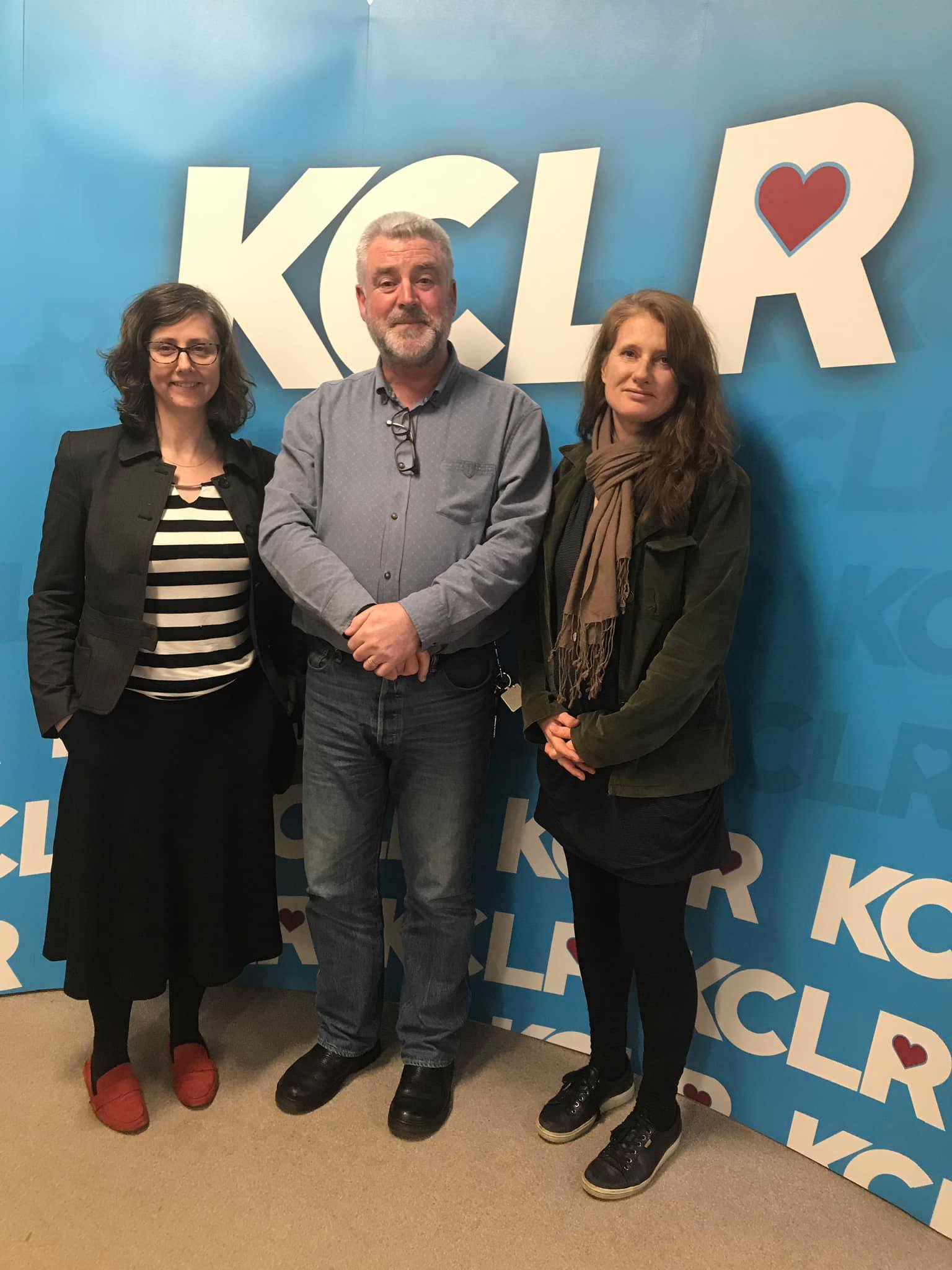 Nuala Roche & Kairen Caine with Martin Bridgeman for a Studio 2 Session at KCLR for Ceol Anocht