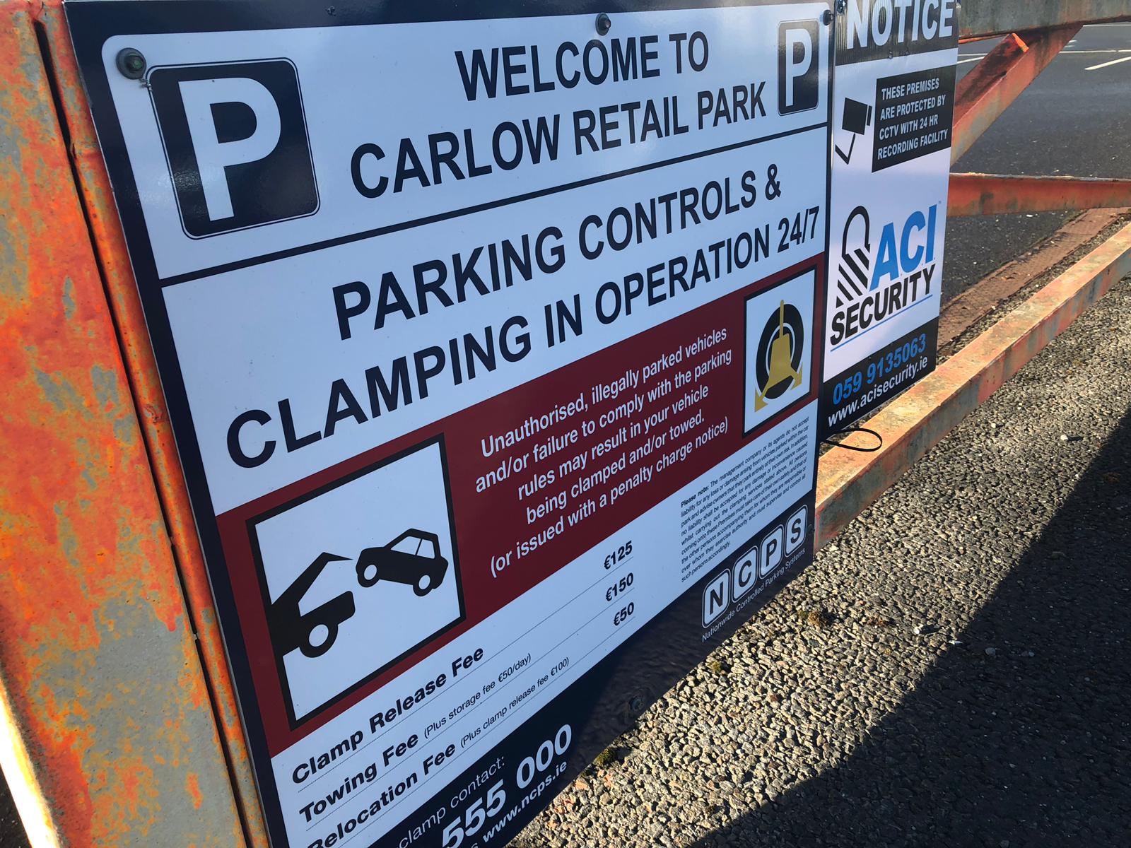 Fear that clamping will turn shoppers away from Carlow
