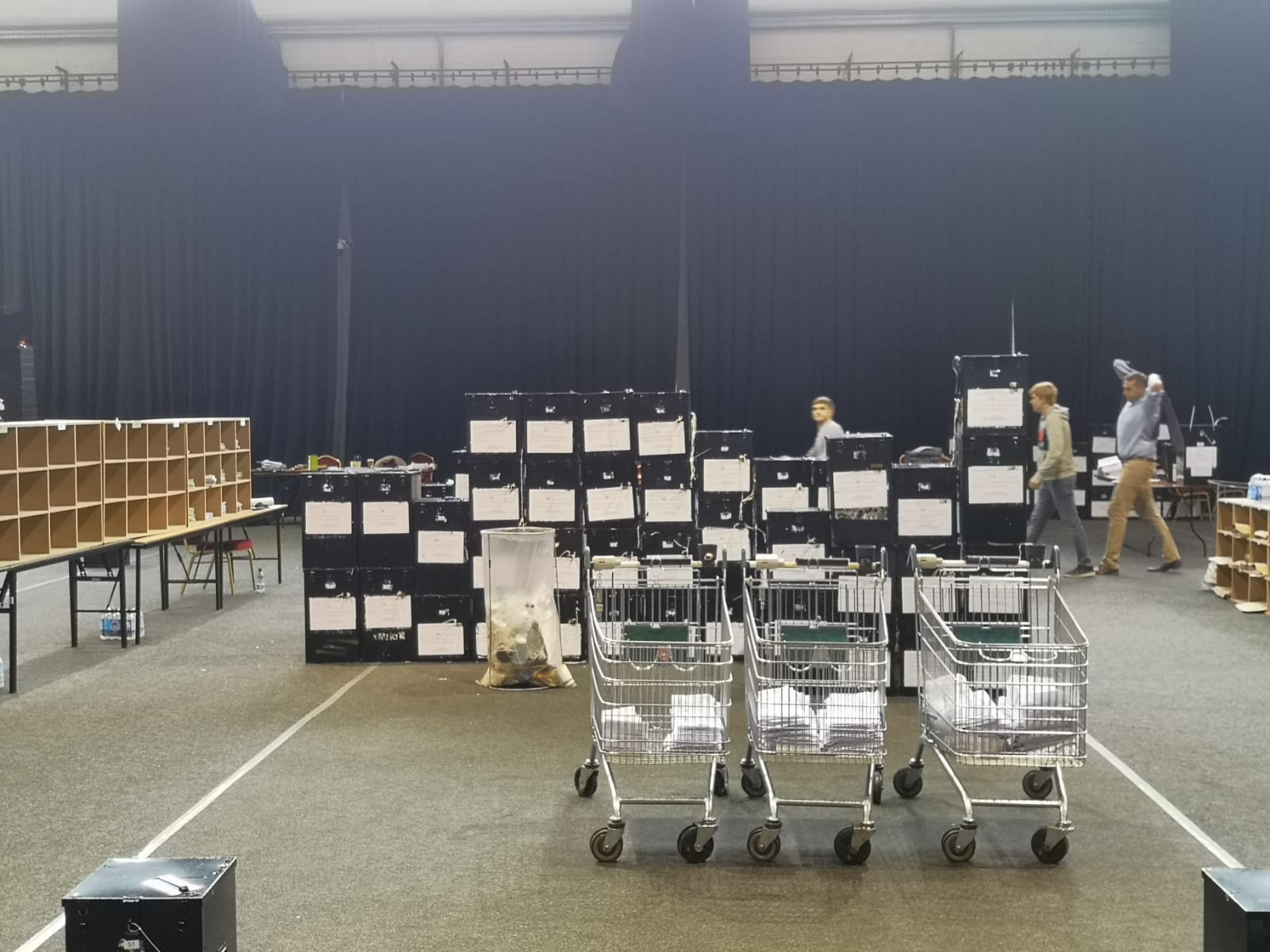 Trolleys at the Kilkenny Count Centre in Cillin Hill