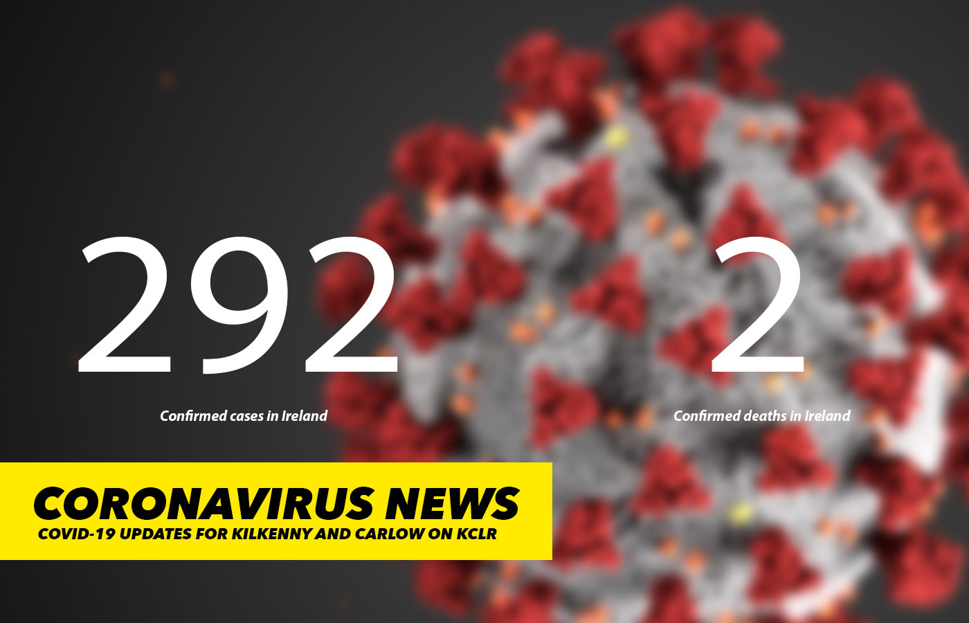292 confirmed cases of coronavirus in Ireland