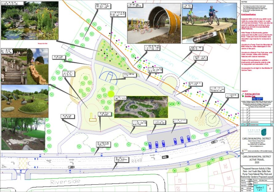 Plans for a park in Carlow Town will be completed this year