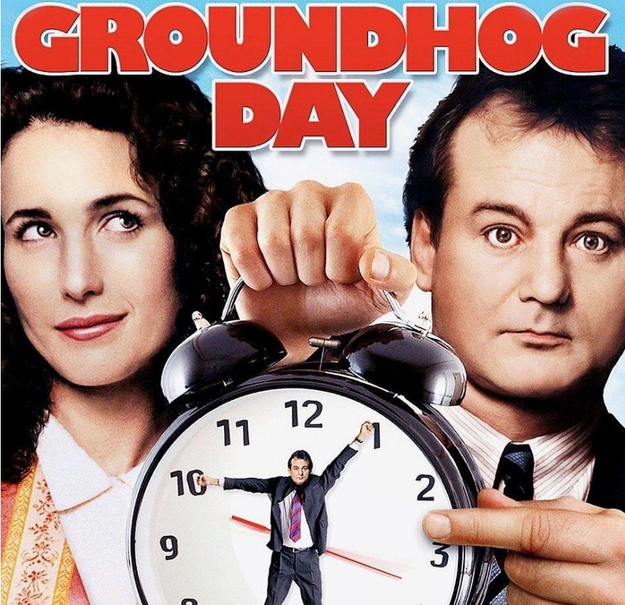 Every day lately seems the same as the day before but today is actually Groundhog Day