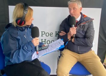 Eimear speaking to Pat Kenny at the 2022 Ploughing Championships