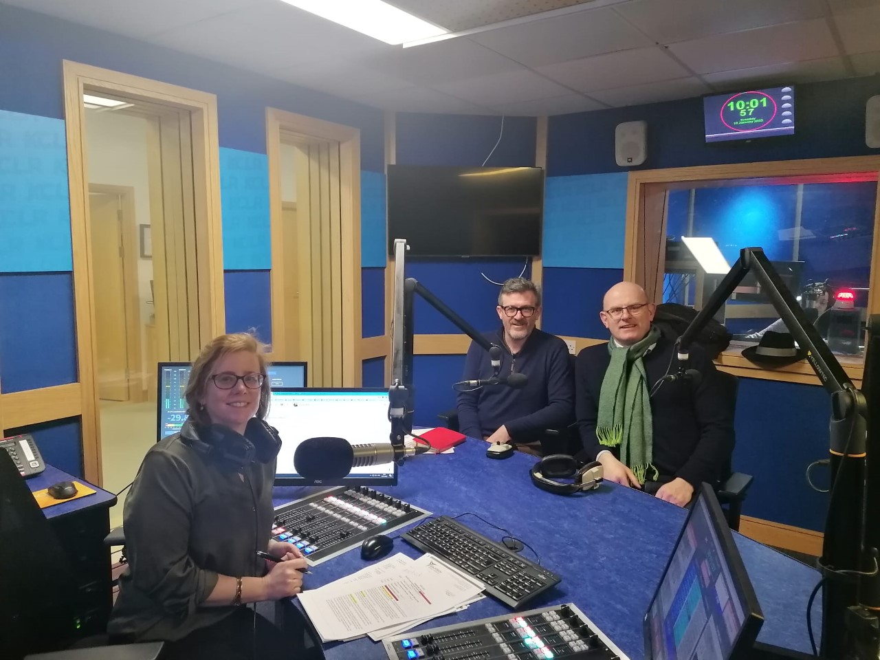 Eimear Ní Bhraonáin with Michael Boyd and Adrian O'Neill