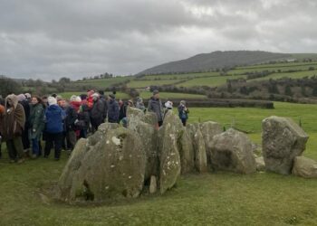 Crowds flocked to Knockroe Passage Tomb in Kilkenny for Winter Solstice