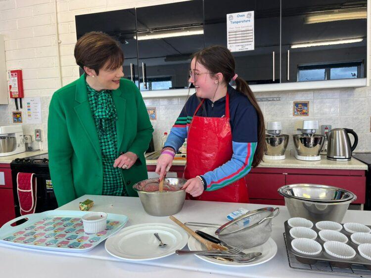 Three sod-turnings for Education Minister Norma Foley as she visited four Kilkenny city schools