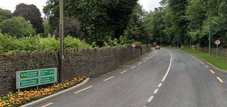 Emergency services dealing with a crash close to Castlecomer town in north Kilkenny