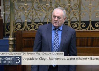 “Enough is enough” Carlow Kilkenny FF Deputy John McGuinness pleads in Dáil for upgrade of Clogh / Moneenroe Water Scheme