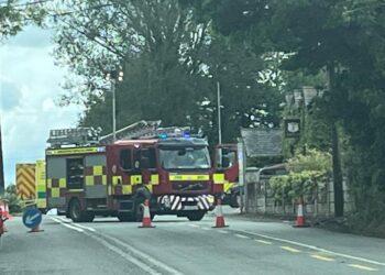 Emergency services dealing with crash on Carlow / Kilkenny road