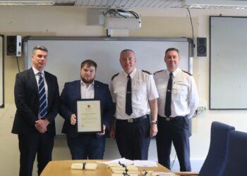 Tullow man Joseph Hickson receives inaugural Good Citizen Award from An Garda Síochána Carlow