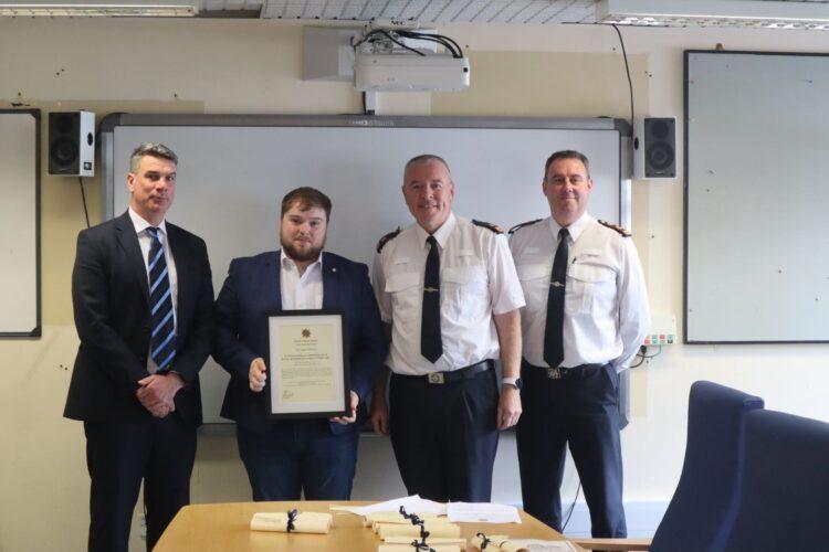 Tullow man Joseph Hickson receives inaugural Good Citizen Award from An Garda Síochána Carlow