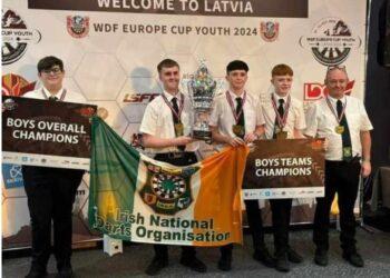 Carlow manager helps Ireland to European Youth Darts win