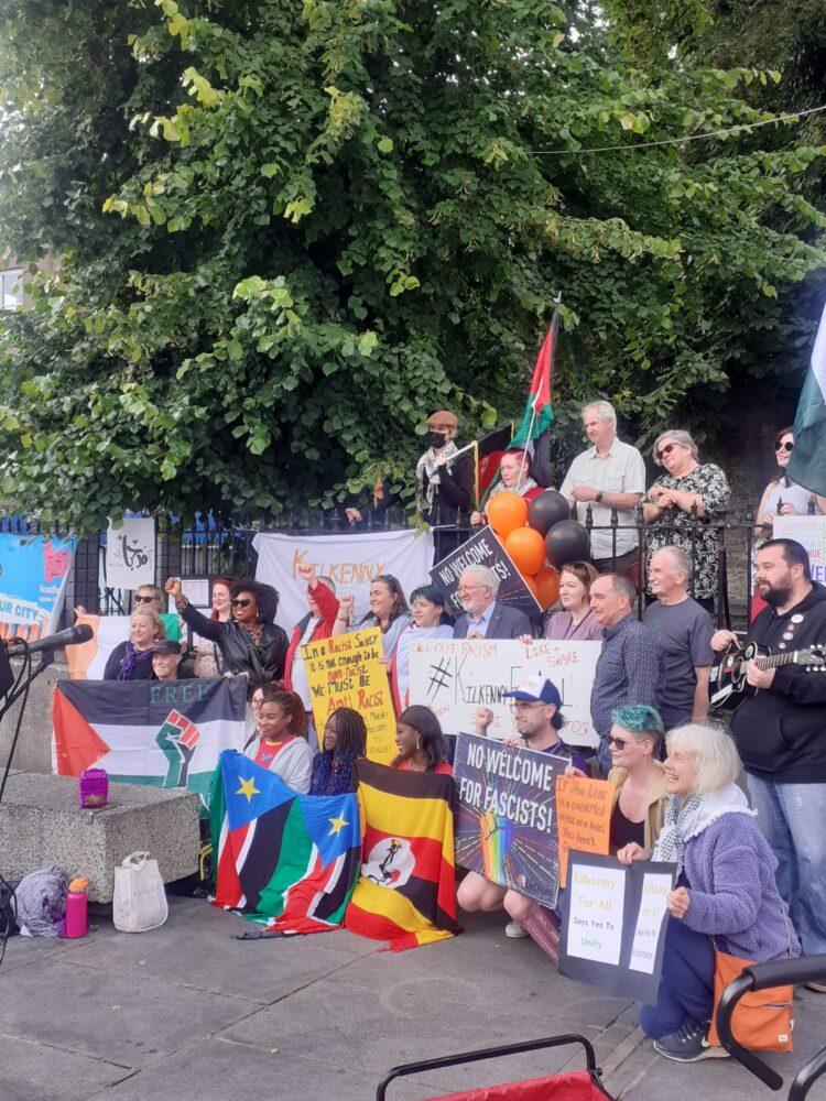 Protesters have taken to the streets of Kilkenny again over immigration concerns
