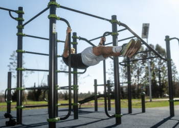 A new outdoor workout area will be completed today in Carlow Town Park