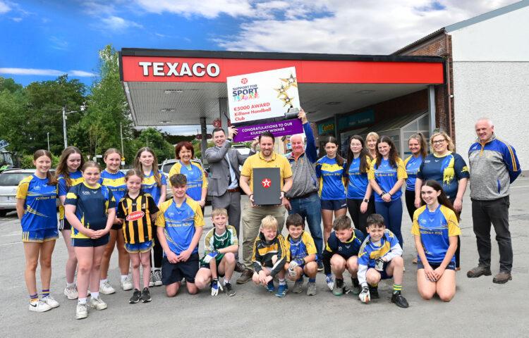 Kilkenny sports club are celebrating their Texaco award for “Support for Sport”