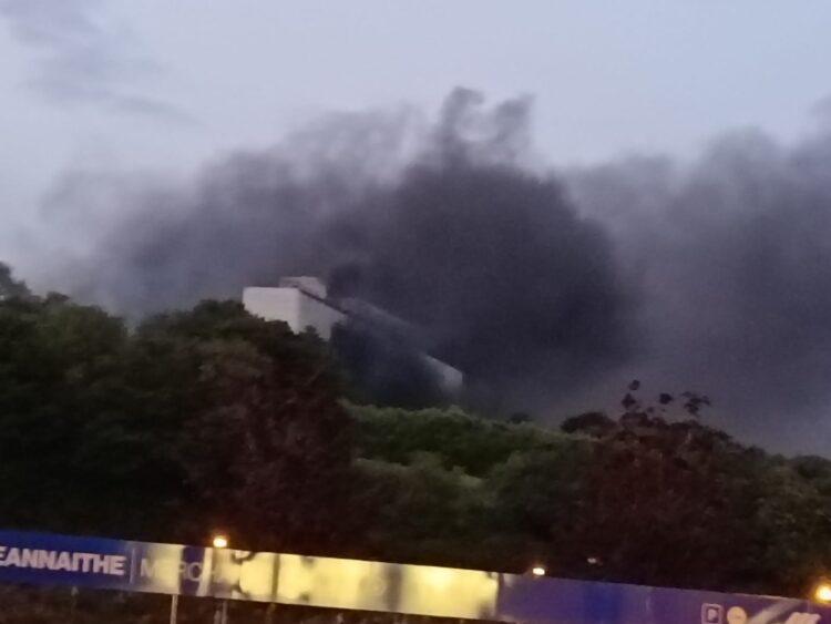 Fire at landmark vacant hotel on Kilkenny Waterford border