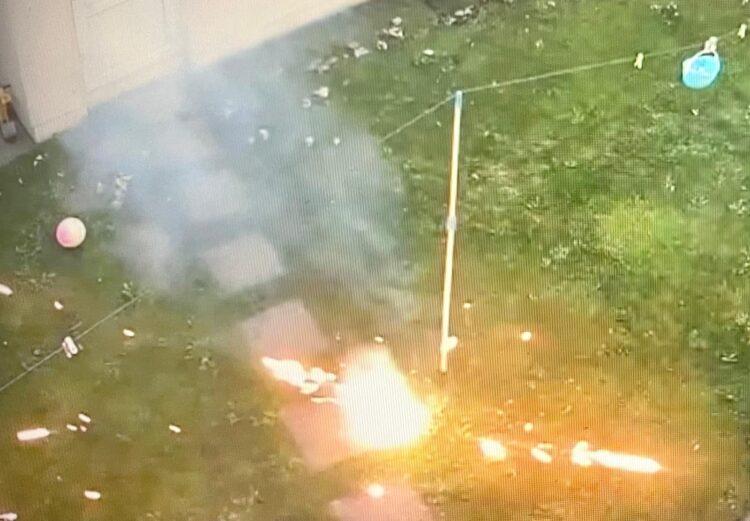 “There’s a fear there now” says local man after fireworks were flung into his garden on Carlow Laois border moments after his infant child left the space