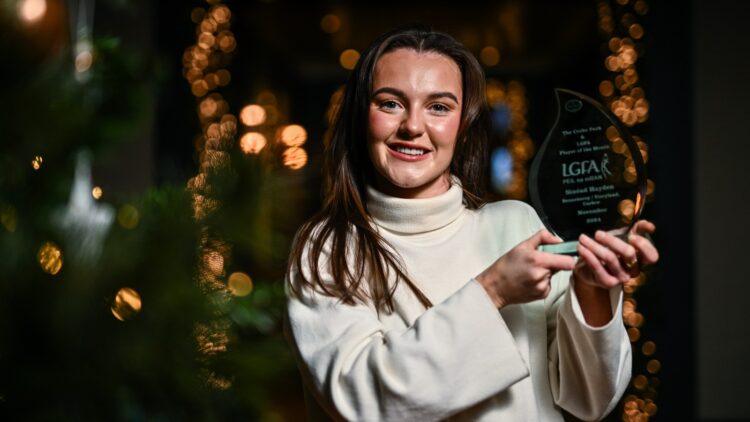 Sinéad Hayden from Bennekerry/Tinryland is The Croke Park Hotel/LGFA Player of the Month for November 2024