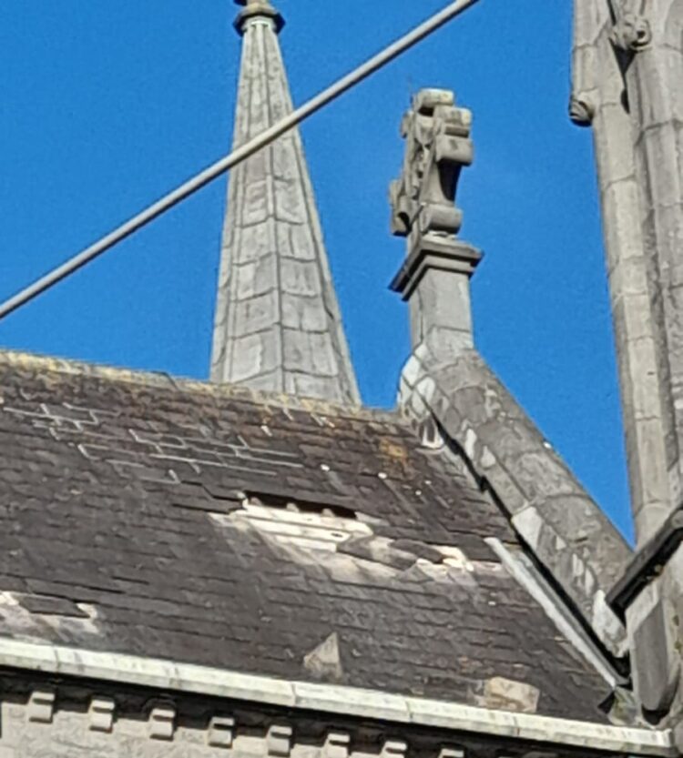Storm Darragh lifts slates off one of Kilkenny city’s oldest buildings