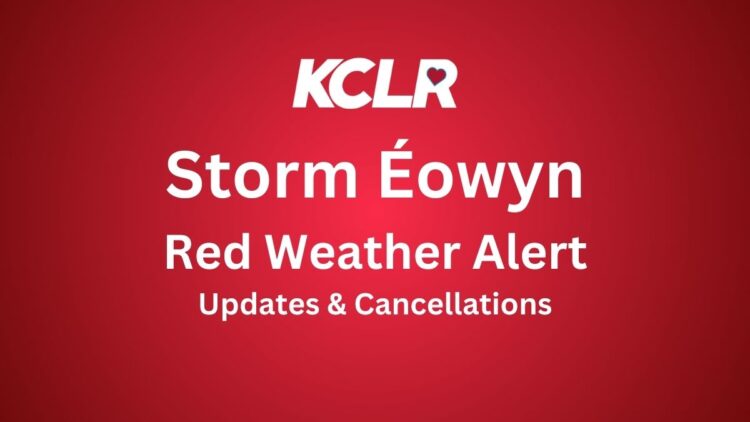 Storm Éowyn Red Weather Alert Updates on KCLR