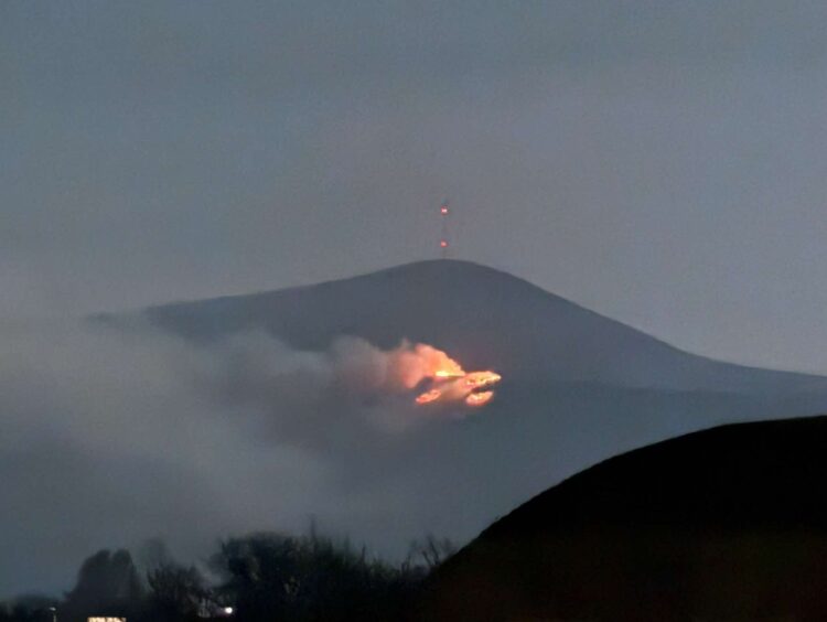 Further wildfires on Mt Leinster overnight