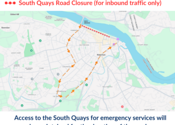Traffic Disruption as South Quays Closure for Excavation Works Announced