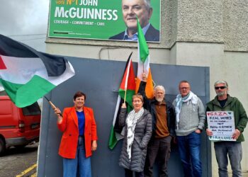 Palestine Solidarity Campaigners Picket Local TD’s Office