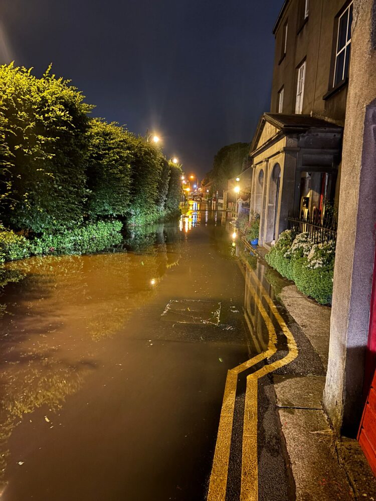 Burst Main Causes Flooding Near Kilkenny’s Carnegie Library