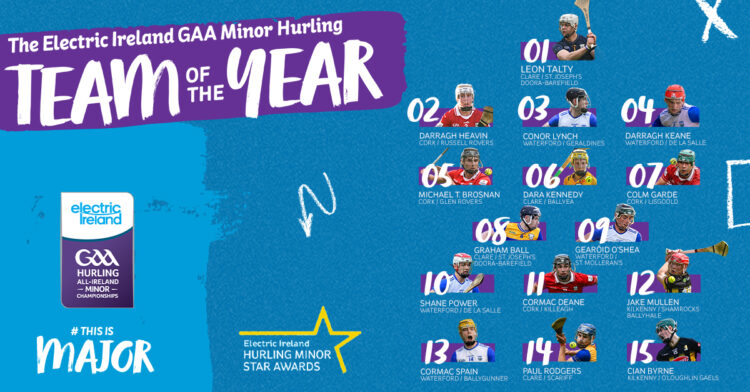 ELECTRIC IRELAND ANNOUNCES THE 2025 ELECTRIC IRELAND GAA MINOR STAR HURLING TEAM OF THE YEAR