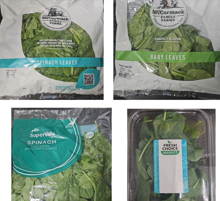 Brand of spinach and salad leaves in latest recall by the Food Safety Authority