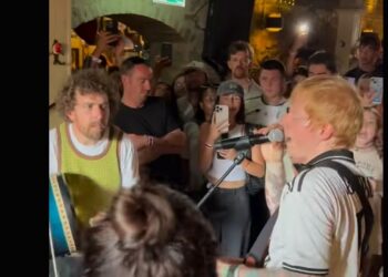 Sheeran in session at Fleadh in Wexford