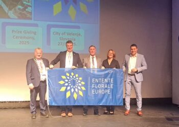 Carlow crew presented with Entente Florale flag