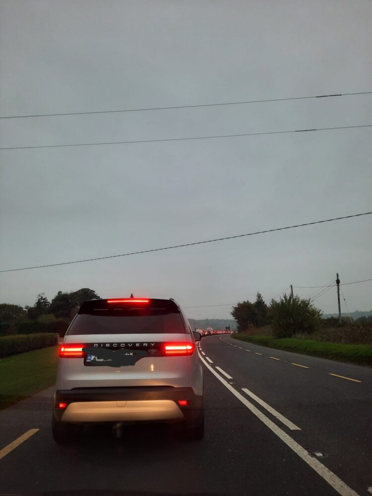Total gridlock: traffic at standstill on busy county Carlow road