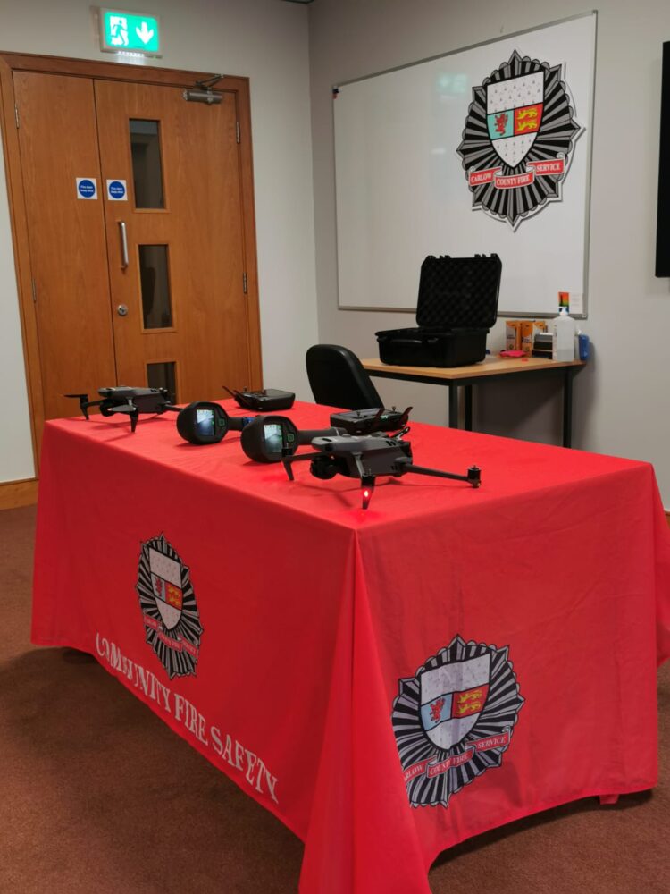 Carlow County Fire & Rescue Service launches fleet of Thermal Imagery Drones to enhance Fire and Rescue Operations.