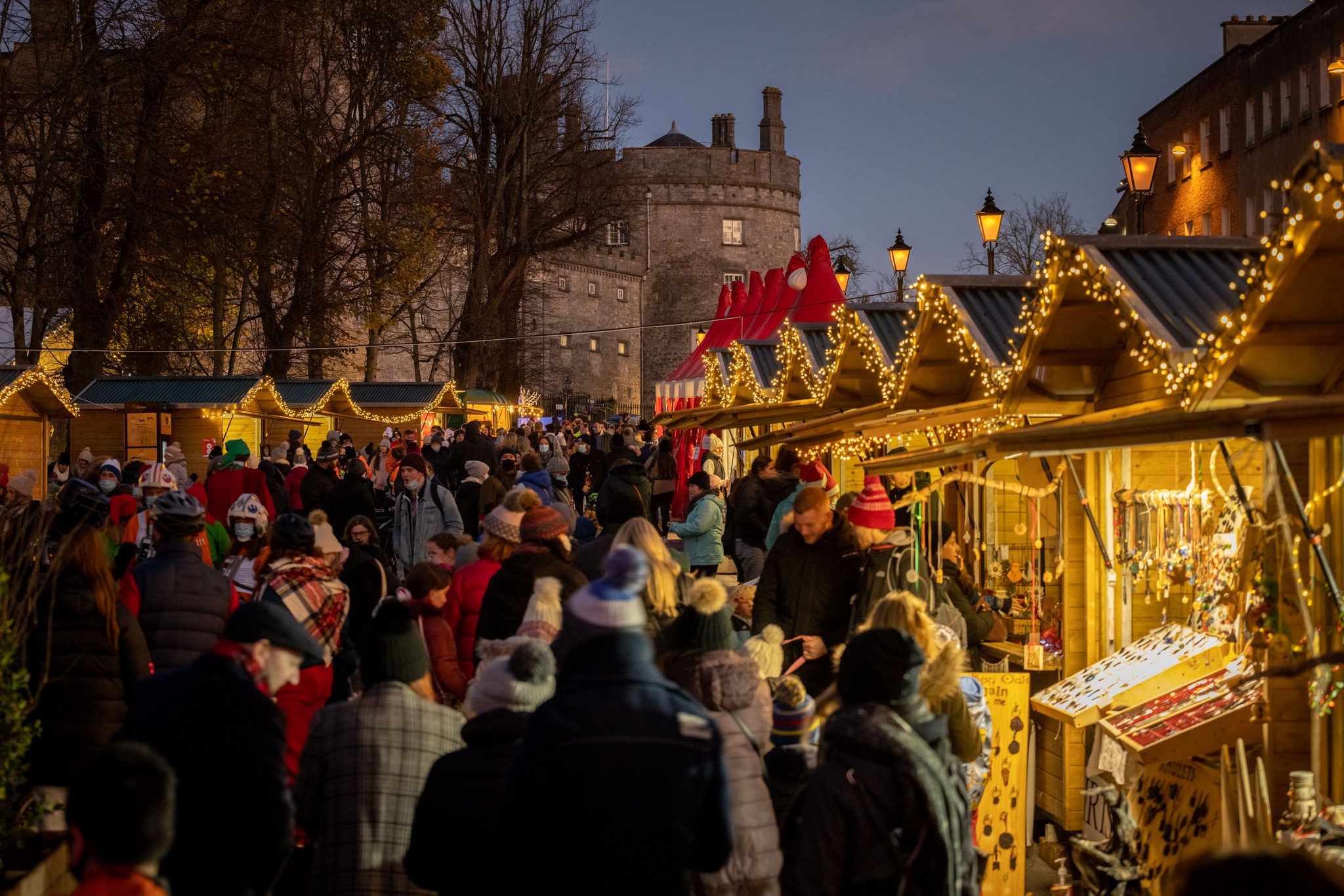 Yulefest Kilkenny out in force as Santa arrives and city lights go on