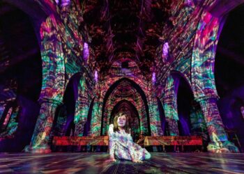 St Canice’s Cathedral Comes Alive in 360° Light and Sound for Starlight by Luxmuralis