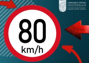 Slower speeds result in safer roads for us all says Carlow Superintendent as some key routes fall to 80km/h today
