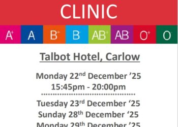 Blood Clinics in Carlow during Christmas Week