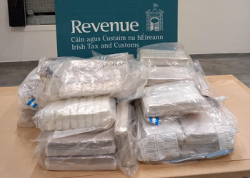 Gardaí arrest a man following €3.75 million cocaine seizure at Rosslare Europort, Co Wexford.